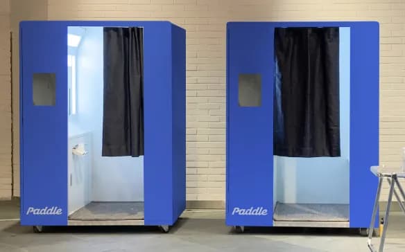 On-site booths