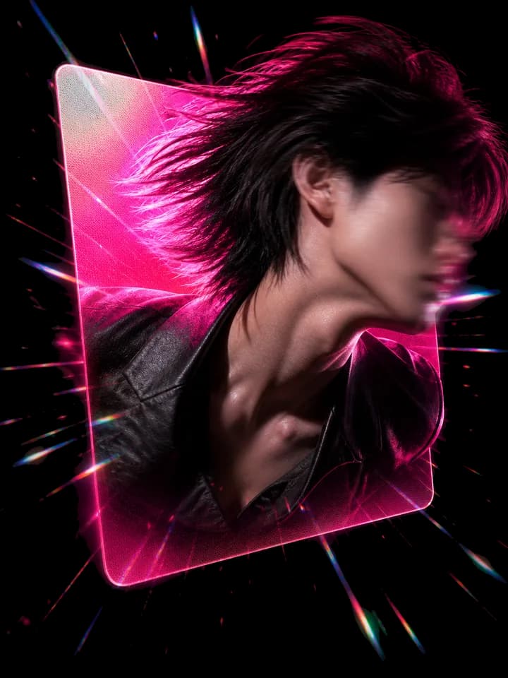Lenticular 3D photocard